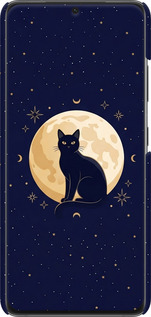 3D пластиковый матовый чехол Cute Cat Celestial/Witchy для Samsung Galaxy S21 Ultra (5G) - 6787m-2116 изображение 