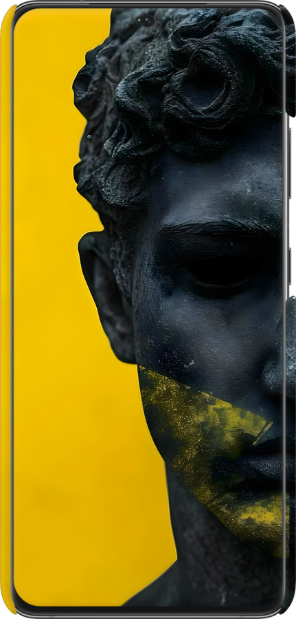 3D пластиковый матовый чехол Статуя арт для Samsung Galaxy S21 Ultra (5G) - 6330m-2116 изображение 