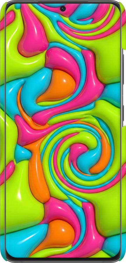 3D пластиковый матовый чехол Y2K Jelly Dream для Samsung Galaxy S21 Ultra (5G) - 6780m-2116 изображение 