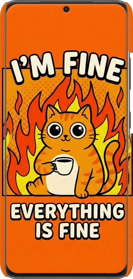 3D пластиковий матовий чехол Funny Cat для Samsung Galaxy S21 Ultra (5G) - 6786m-2116 изображение 