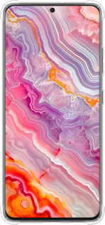 Силикон с усиленными углами чехол Мрамор 2 для Samsung Galaxy S21 Ultra (5G) - 6307sp-2116 изображение 