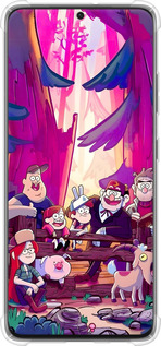 Силикон с усиленными углами чехол Гравити Фолз для Samsung Galaxy S21 Ultra (5G) - 6365sp-2116 изображение 