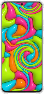 Силикон с усиленными углами чехол Y2K Jelly Dream для Samsung Galaxy S21 Ultra (5G) - 6780sp-2116 изображение 