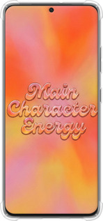 Силикон с усиленными углами чехол Aura Gradient Main Character Energy Aesthetic Y2K для Samsung Galaxy S21 Ultra (5G) - 6783sp-2116 изображение 