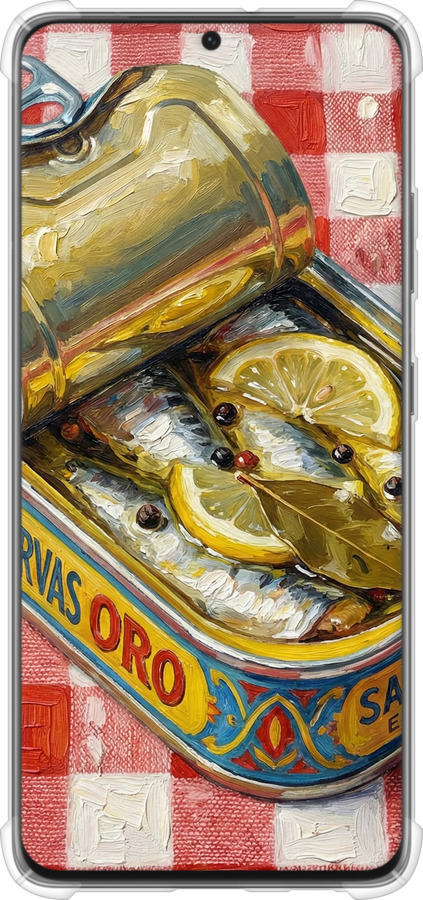 Силіконовий протиударний с посиленими кутами чехол Vintage Sardine Tin Phone для Samsung Galaxy S21 Ultra (5G) - 6772sp-2116 изображение 