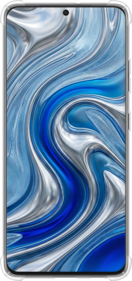 Силикон с усиленными углами чехол Liquid Chrome для Samsung Galaxy S21 Ultra (5G) - 6781sp-2116 изображение 