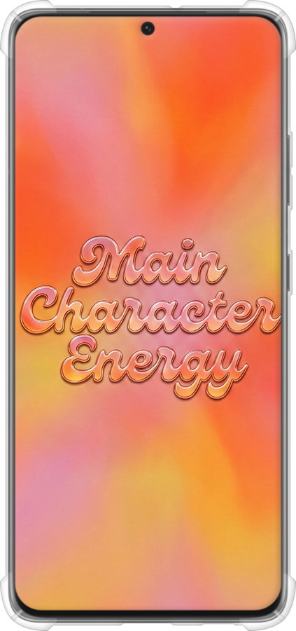 Силикон с усиленными углами чехол Aura Gradient Main Character Energy Aesthetic Y2K для Samsung Galaxy S21 Ultra (5G) - 6783sp-2116 изображение 