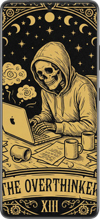 2D пластиковий чехол The Overthinker для Samsung Galaxy S21 Ultra (5G) - 6774t-2116 изображение 