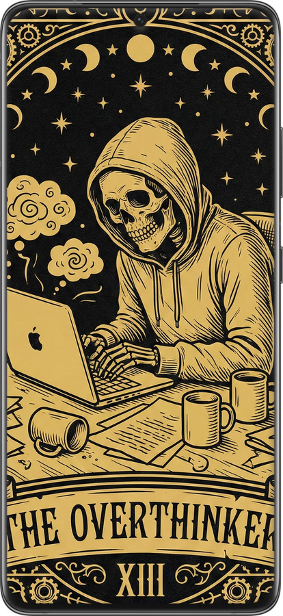 2D пластиковий чехол The Overthinker для Samsung Galaxy S21 Ultra (5G) - 6774t-2116 изображение 