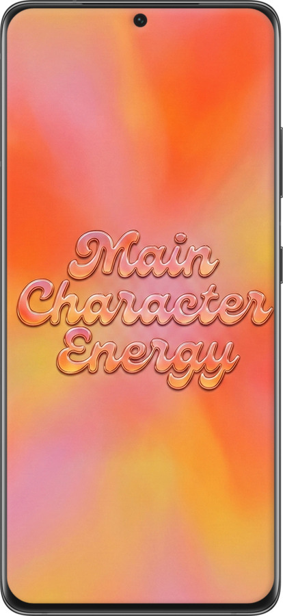 Силиконовый чехол Aura Gradient Main Character Energy Aesthetic Y2K для Samsung Galaxy S21 Ultra (5G) - 6783u-2116 изображение 