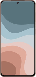 TPU чехол С синими и розовыми волнами в стиле ретро для Samsung Galaxy S21 - 6532b-2114 изображение 