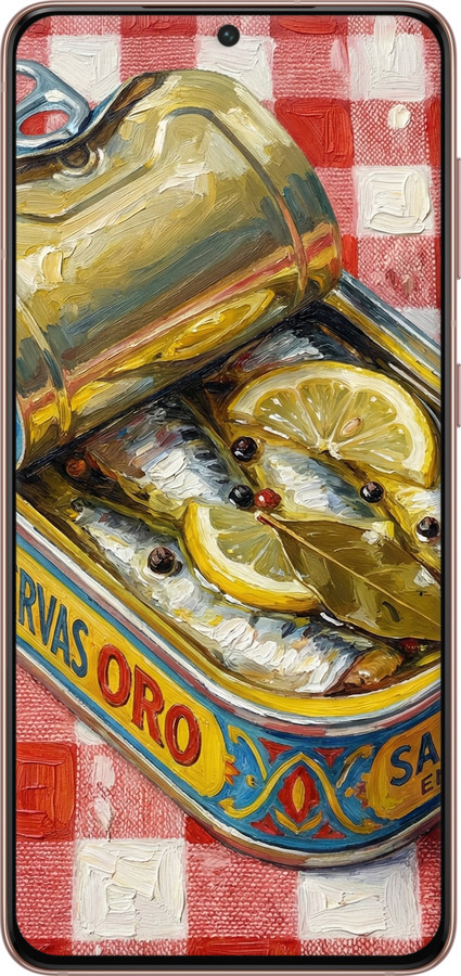 TPU чехол Vintage Sardine Tin Phone для Samsung Galaxy S21 - 6772b-2114 изображение 