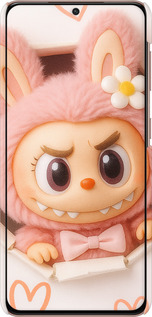 3D пластиковий матовий чехол Лабубу 2 для Samsung Galaxy S21 - 6710m-2114 изображение 