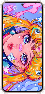 Силикон с усиленными углами чехол Сейлор Мун 4 для Samsung Galaxy S21 - 6353sp-2114 изображение 