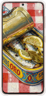 Силикон с усиленными углами чехол Vintage Sardine Tin Phone для Samsung Galaxy S21 - 6772sp-2114 изображение 