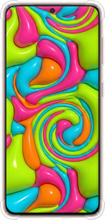 Силикон с усиленными углами чехол Y2K Jelly Dream для Samsung Galaxy S21 - 6780sp-2114 изображение 