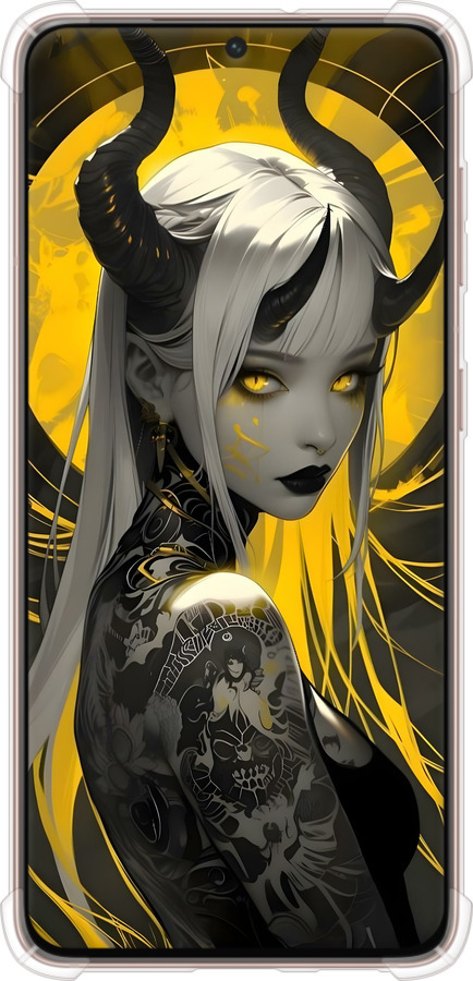Силикон с усиленными углами чехол Аниме демон 2 для Samsung Galaxy S21 - 6309sp-2114 изображение 