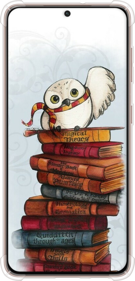 Силикон с усиленными углами чехол Сова и книги для Samsung Galaxy S21 - 6436sp-2114 изображение 