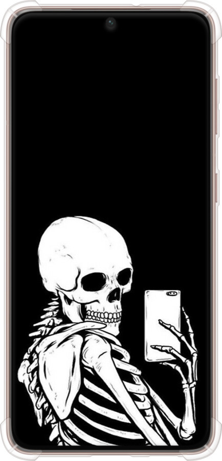 Силикон с усиленными углами чехол Скелет делает Selfie для Samsung Galaxy S21 - 6535sp-2114 изображение 
