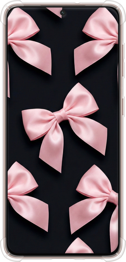 Силикон с усиленными углами чехол Coquette Ribbons Dark Coquette для Samsung Galaxy S21 - 6767sp-2114 изображение 