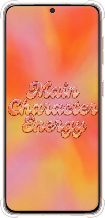 Силикон с усиленными углами чехол Aura Gradient Main Character Energy Aesthetic Y2K для Samsung Galaxy S21 - 6783sp-2114 изображение 