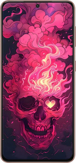 Силиконовый чехол Череп арт для Samsung Galaxy S21 - 6385u-2114 изображение 