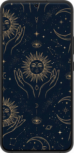 TPU чехол Celestial Harmony: Sun & Moon Gold Mystic Pattern для Samsung Galaxy S22 Plus - 6778b-2495 изображение 