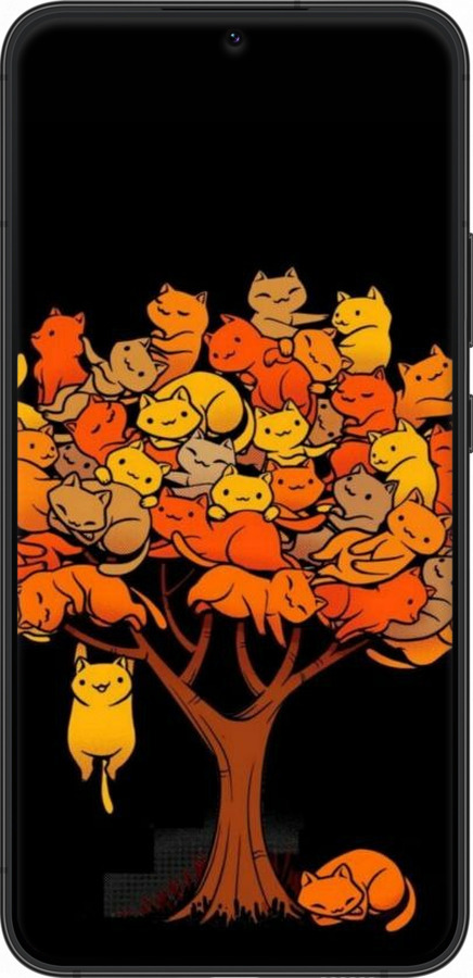 TPU чехол Дерево та котики для Samsung Galaxy S22 Plus - 6516b-2495 изображение 