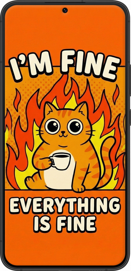 TPU чехол Funny Cat для Samsung Galaxy S22 Plus - 6786b-2495 изображение 