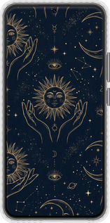 Чохол Bumper чехол Celestial Harmony: Sun & Moon Gold Mystic Pattern для Samsung Galaxy S22 Plus - 6778pc-2495 изображение 