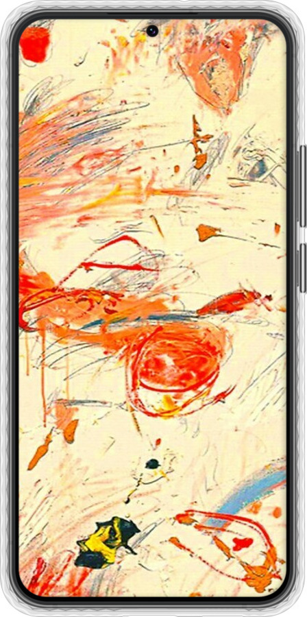 Чехол Bumper чехол Динамичная картина с хаотичными мазками для Samsung Galaxy S22 Plus - 6540pc-2495 изображение 
