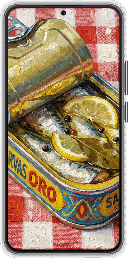 Чехол Bumper чехол Vintage Sardine Tin Phone для Samsung Galaxy S22 Plus - 6772pc-2495 изображение 