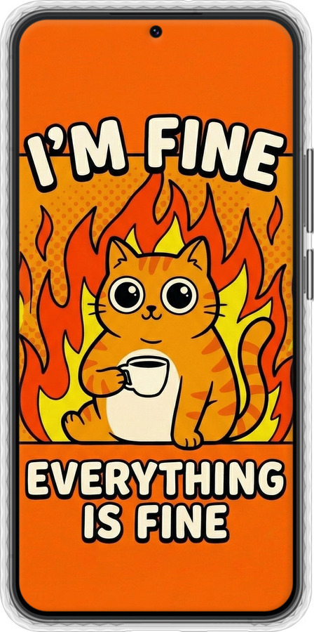 Чохол Bumper чехол Funny Cat для Samsung Galaxy S22 Plus - 6786pc-2495 изображение 