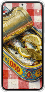 Силіконовий протиударний с посиленими кутами чехол Vintage Sardine Tin Phone для Samsung Galaxy S22 Plus - 6772sp-2495 изображение 