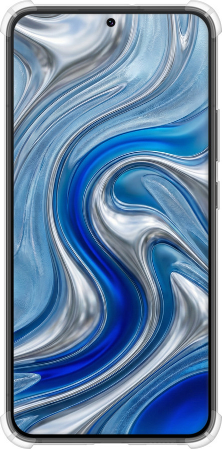 Силіконовий протиударний с посиленими кутами чехол Liquid Chrome для Samsung Galaxy S22 Plus - 6781sp-2495 изображение 