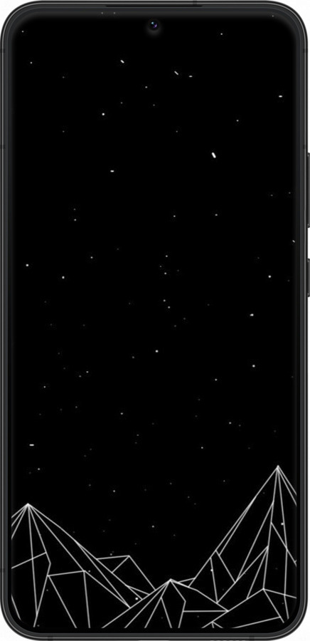 Силиконовый чехол Черно белые абстрактные горы для Samsung Galaxy S22 Plus - 6437u-2495 изображение 