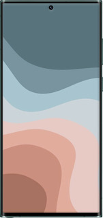 TPU чехол З синіми та рожевими хвилями в стилі ретро для Samsung Galaxy S22 Ultra - 6532b-2500 изображение 
