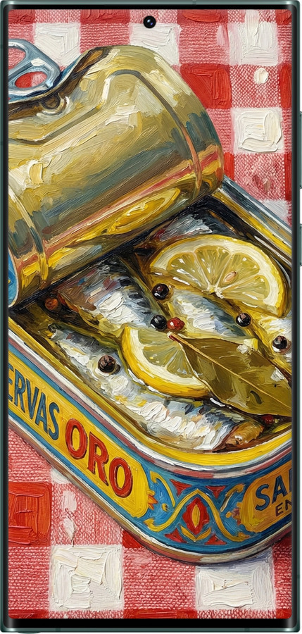 TPU чехол Vintage Sardine Tin Phone для Samsung Galaxy S22 Ultra - 6772b-2500 изображение 