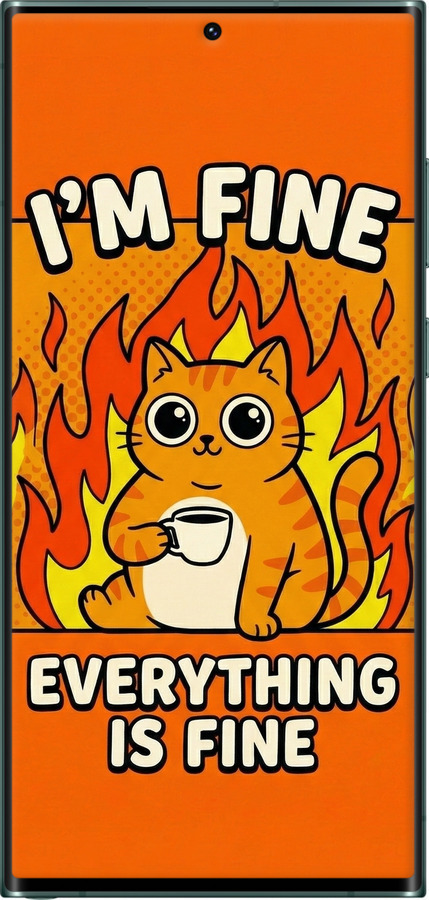 TPU чехол Funny Cat для Samsung Galaxy S22 Ultra - 6786b-2500 изображение 