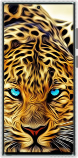 Чехол Bumper чехол Леопард для Samsung Galaxy S22 Ultra - 6611pc-2500 изображение 