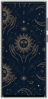 Чехол Bumper чехол Celestial Harmony: Sun & Moon Gold Mystic Pattern для Samsung Galaxy S22 Ultra - 6778pc-2500 изображение 