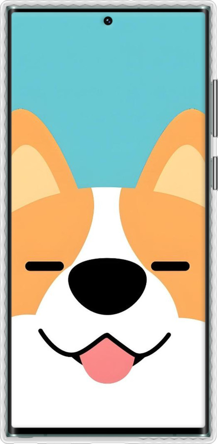 Чохол Bumper чехол Корги для Samsung Galaxy S22 Ultra - 6280pc-2500 изображение 