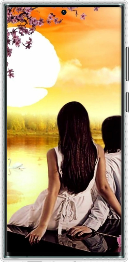 Чехол Bumper чехол Sunset для Samsung Galaxy S22 Ultra - 6607pc-2500 изображение 