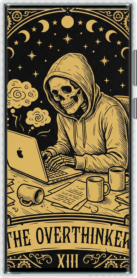 Чехол Bumper чехол The Overthinker для Samsung Galaxy S22 Ultra - 6774pc-2500 изображение 