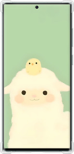 Силикон с усиленными углами чехол Барашек и ципленок для Samsung Galaxy S22 Ultra - 6369sp-2500 изображение 