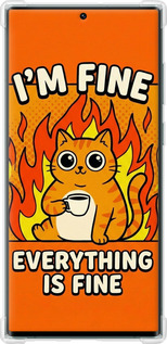 Силіконовий протиударний с посиленими кутами чехол Funny Cat для Samsung Galaxy S22 Ultra - 6786sp-2500 изображение 