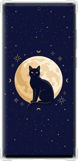 Силіконовий протиударний с посиленими кутами чехол Cute Cat Celestial/Witchy для Samsung Galaxy S22 Ultra - 6787sp-2500 изображение 