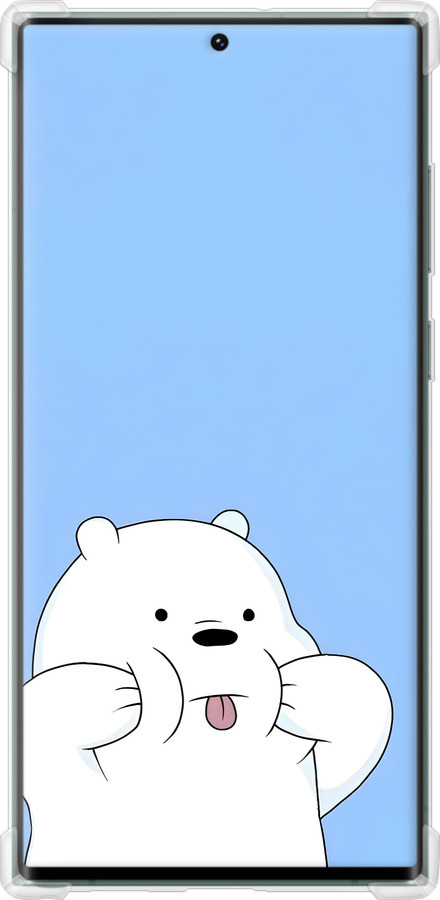 Силіконовий протиударний с посиленими кутами чехол Милий ведмедик для Samsung Galaxy S22 Ultra - 6357sp-2500 изображение 