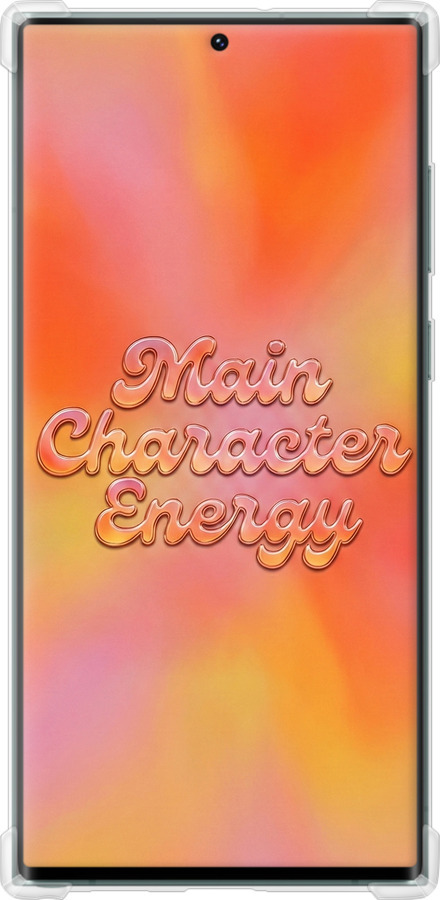 Силикон с усиленными углами чехол Aura Gradient Main Character Energy Aesthetic Y2K для Samsung Galaxy S22 Ultra - 6783sp-2500 изображение 
