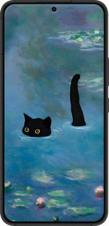 TPU чехол Із зображенням кота та водяної лілії Monet для Samsung Galaxy S22 - 6519b-2494 изображение 